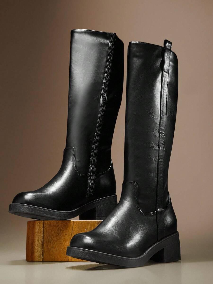 SHEIN CZARNE KOZAKI ZAMEK W01__41
