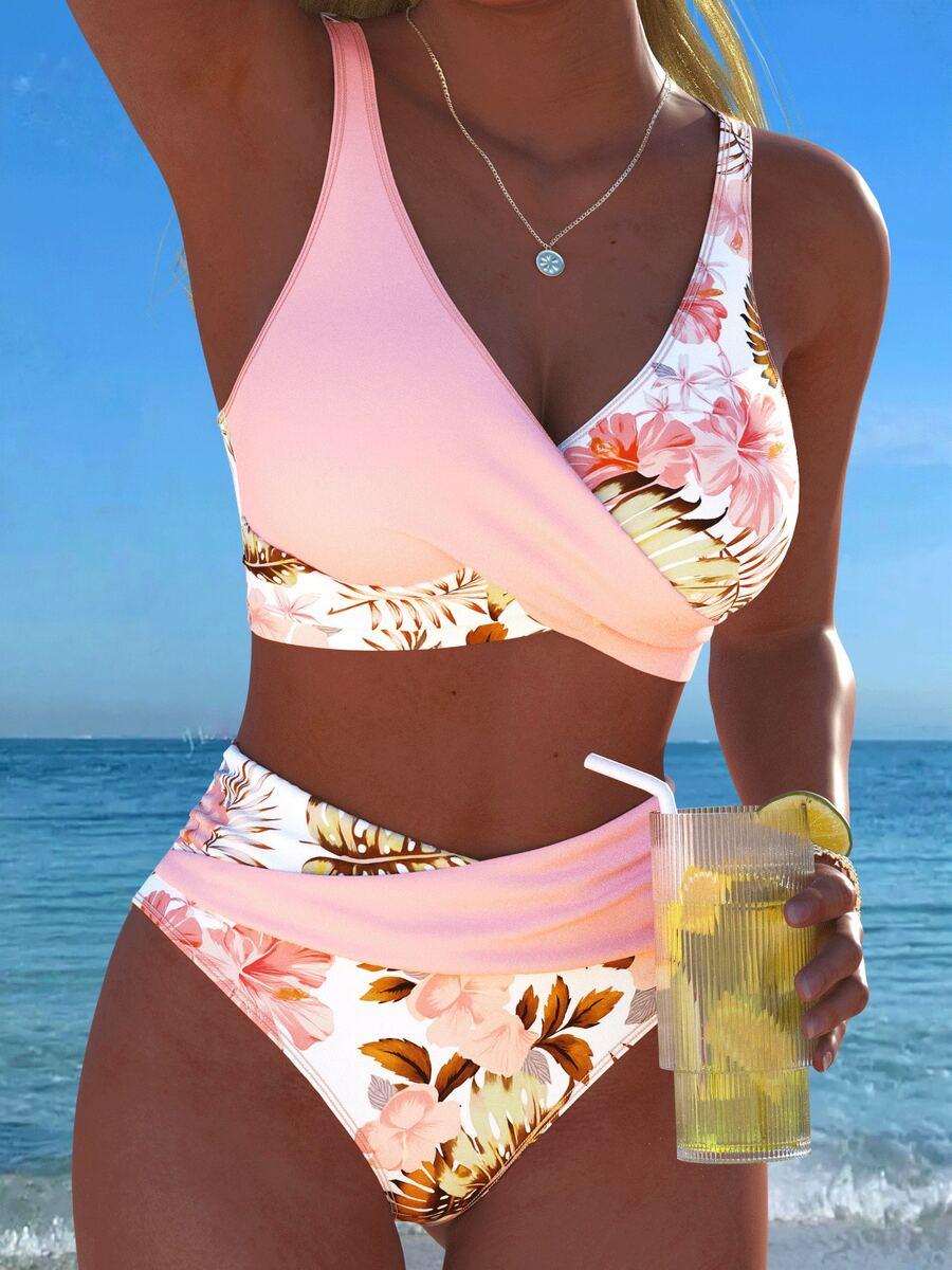 SHEIN GÓRA OD BIKINI PRINT S09__L