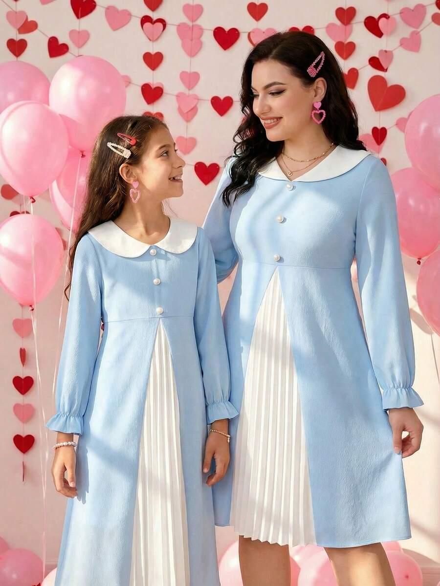 SHEIN SUKIENKA DŁUGI RĘKAW S06__134/140