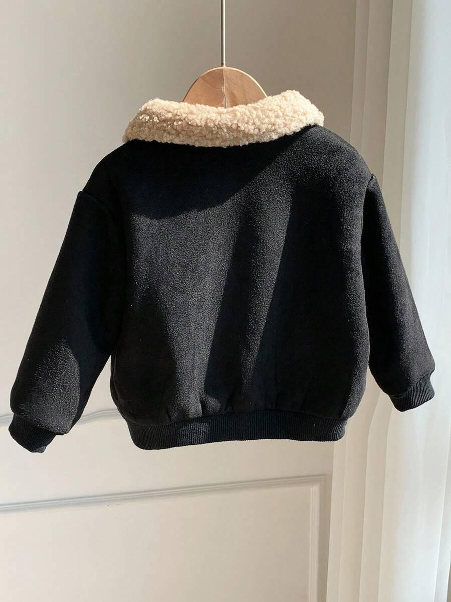 SHEIN CZARNA KURTKA KOŻUSZEK W01__86-92