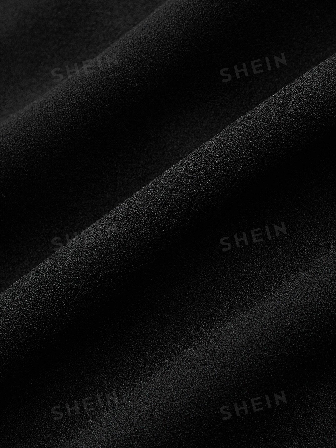 SHEIN OŁÓWKOWA MIDI SUKIENKA S06__S