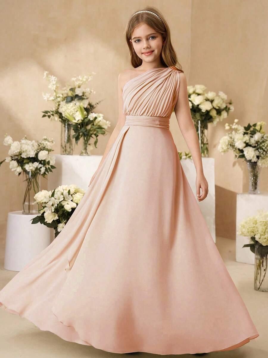 SHEIN MAXI SUKIENKA ASYMETRYCZNY DEKOLT S06__146/152
