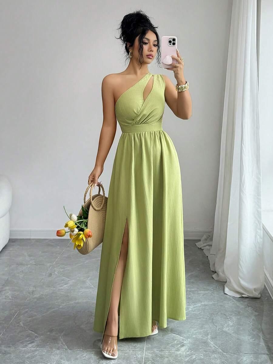 SHEIN ZIELONA MAXI SUKIENKA S06__XS