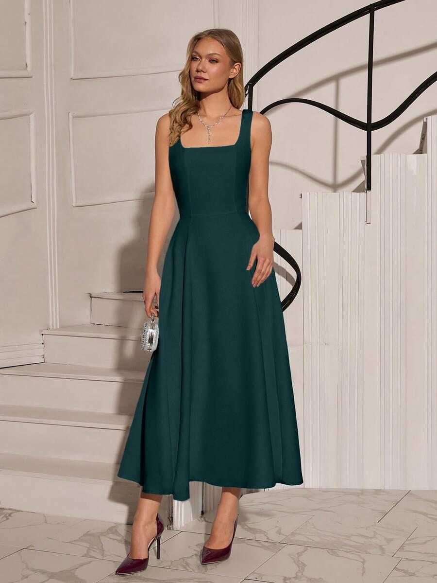 SHEIN ZIELONA SUKIENKA BEZ RĘKAWÓW S06__XL