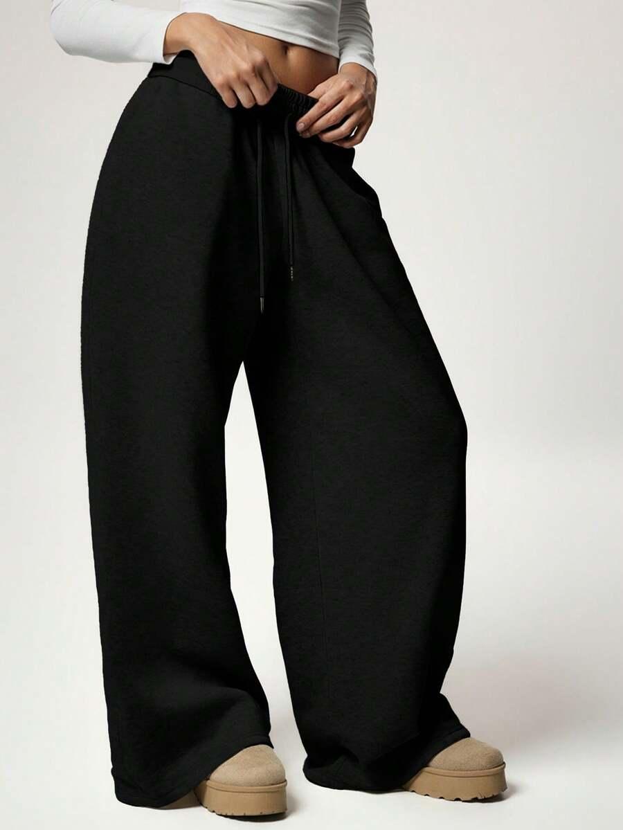 SHEIN CZARNE SPODNIE DRESOWE S06__S
