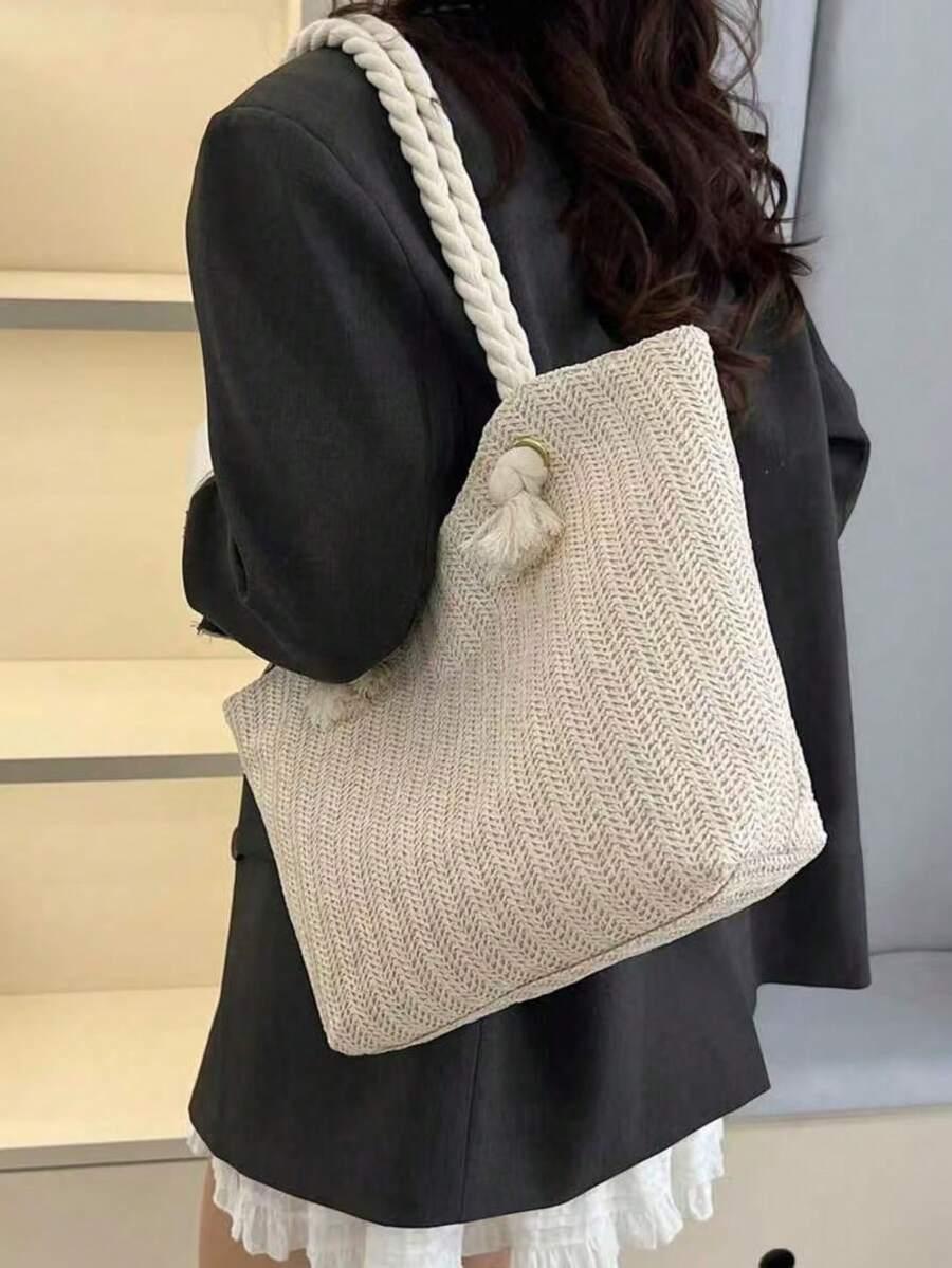 SHEIN BEŻOWA TOREBKA NA RAMIĘ S07__41X26