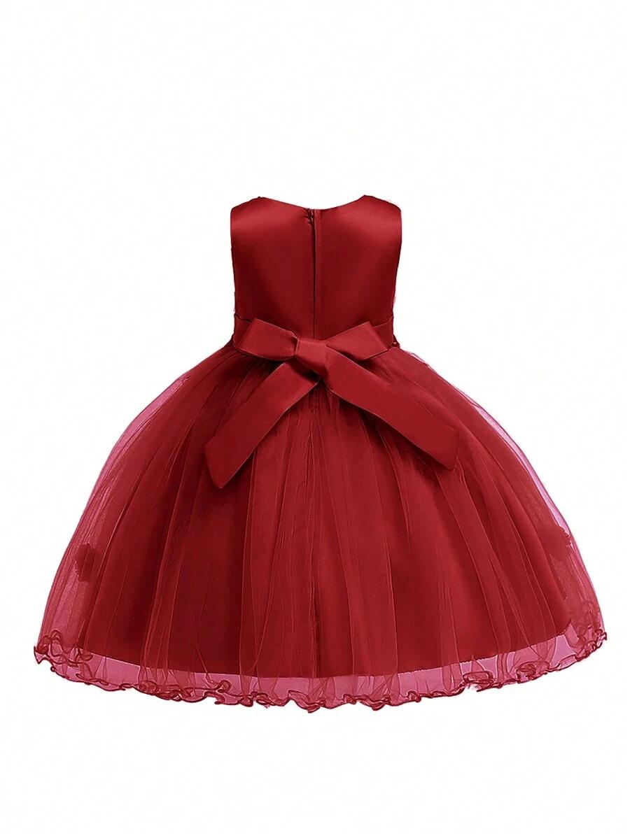 SHEIN CZERWONA SUKIENKA ZDOBIENIE S06__110/116