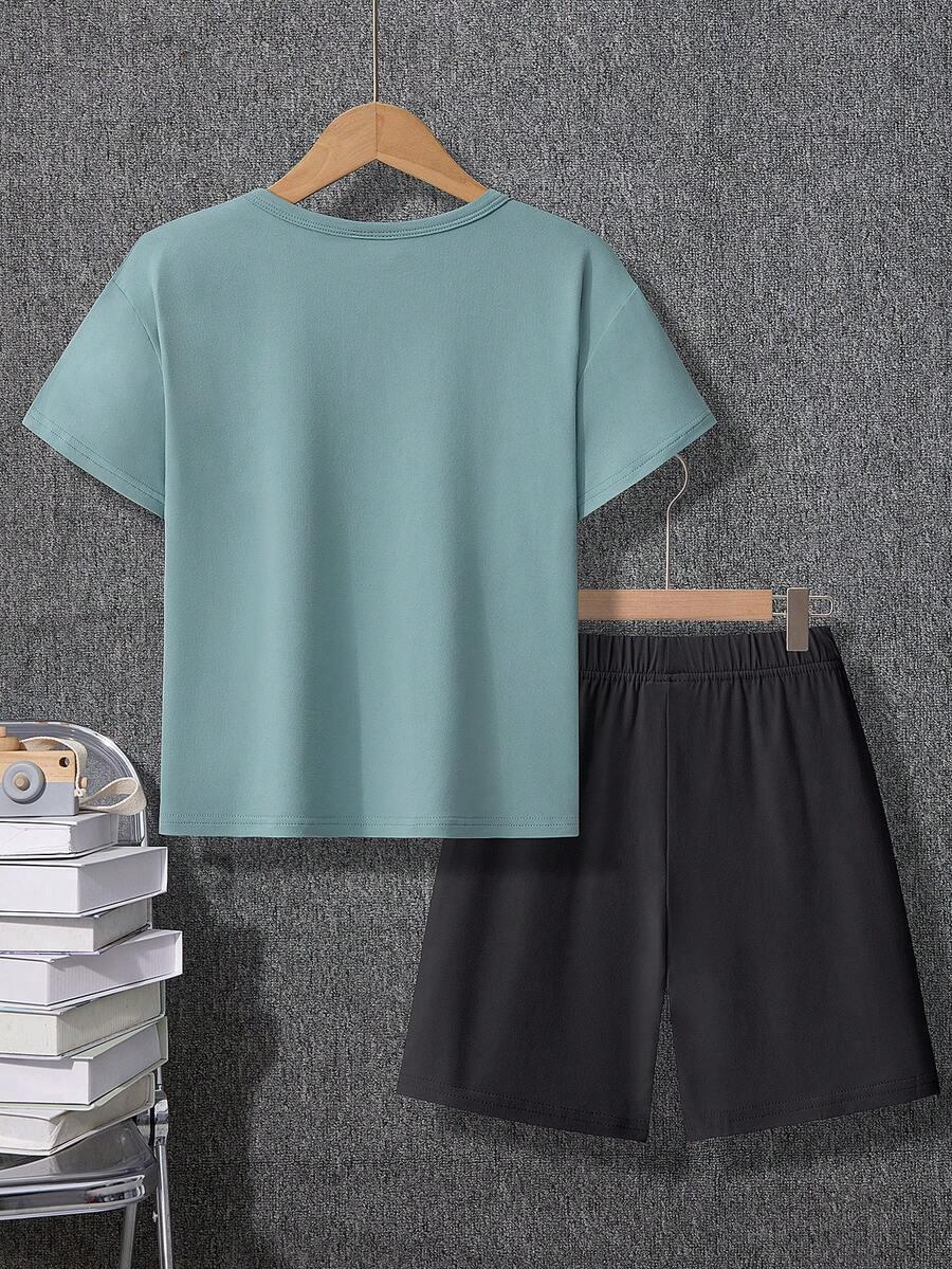 SHEIN T-SHIRT SPODENKI KOMPLET S06__116-122