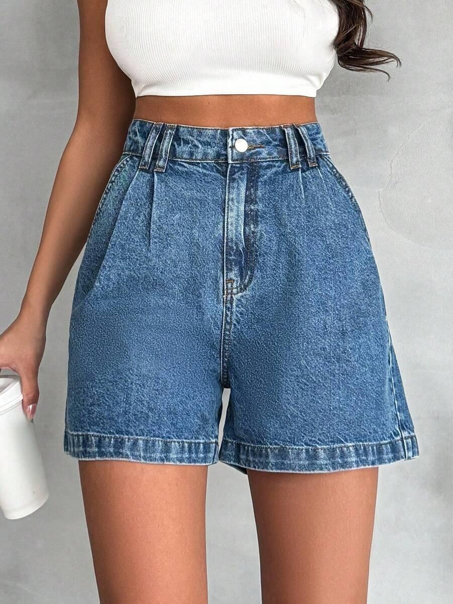 SHEIN NIEBIESKIE SPODENKI JEANS S06__M