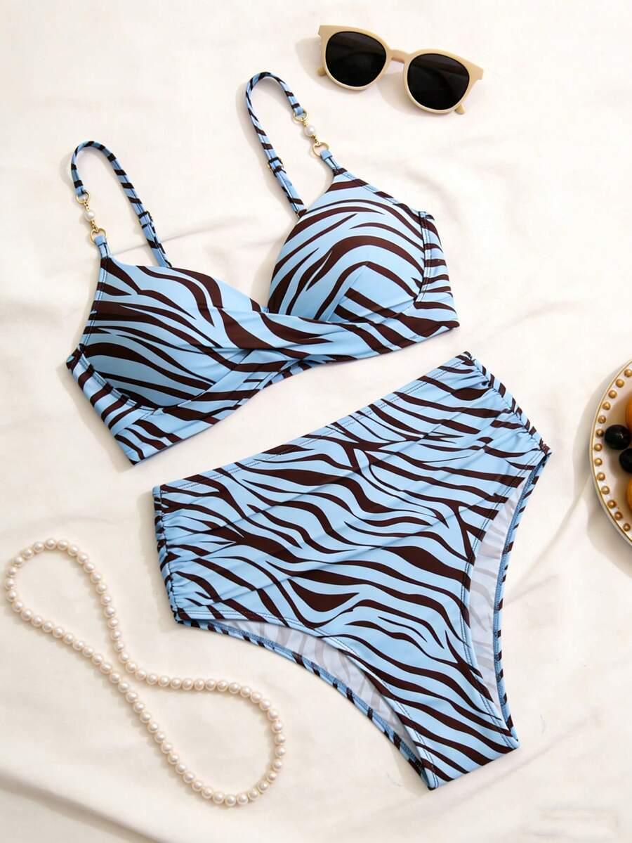 SHEIN DWUCZĘŚCIOWY STRÓJ KĄPIELOWY S09__M