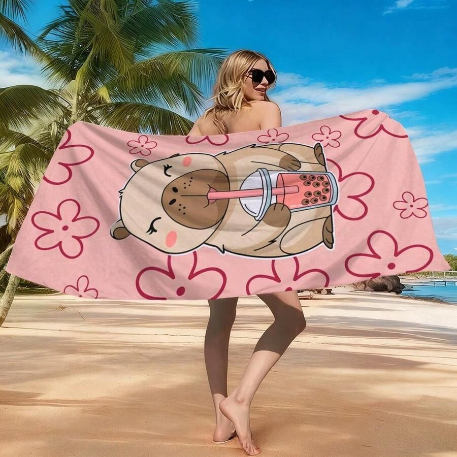 SHEIN RĘCZNIK PLAŻOWY WZÓR S07__80X160