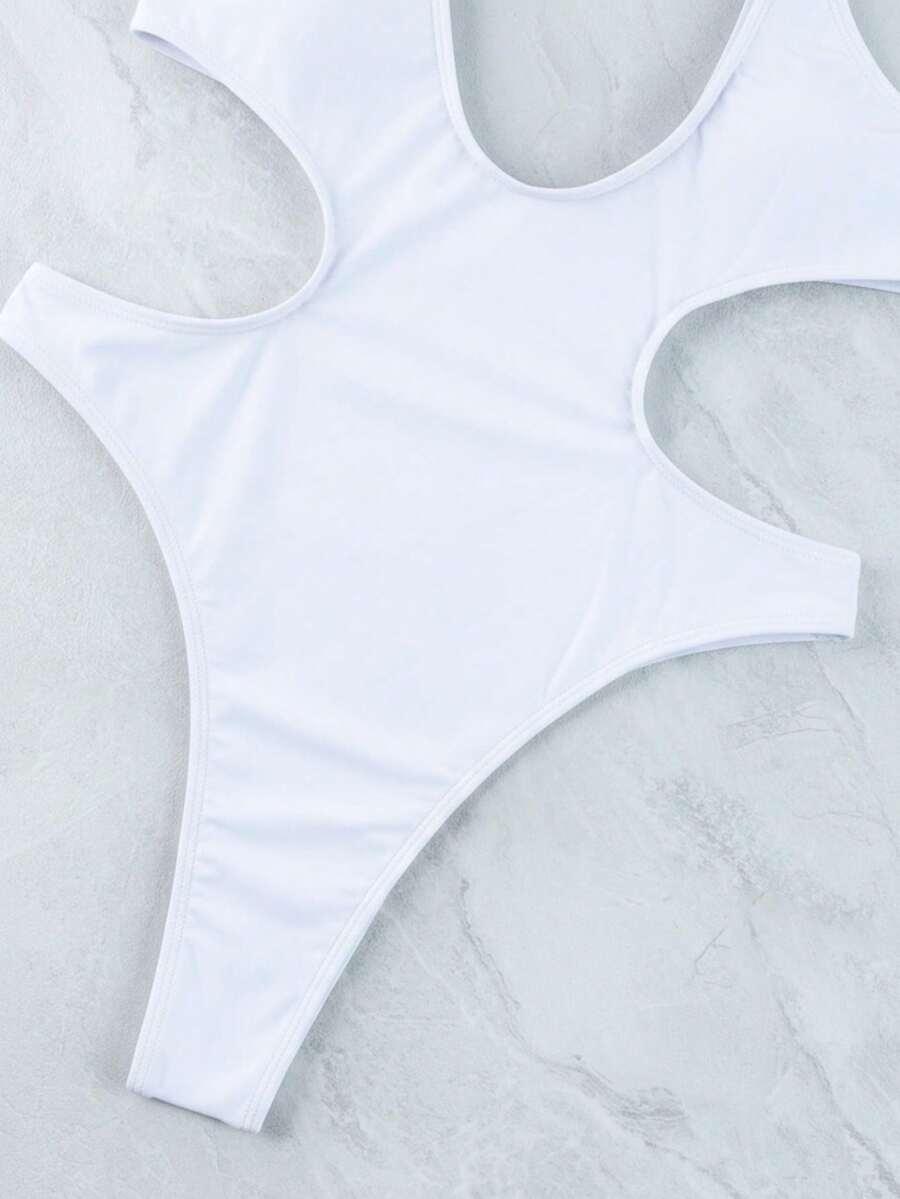 SHEIN JEDNOCZĘŚCIOWY STRÓJ KĄPIELOWY S09__S