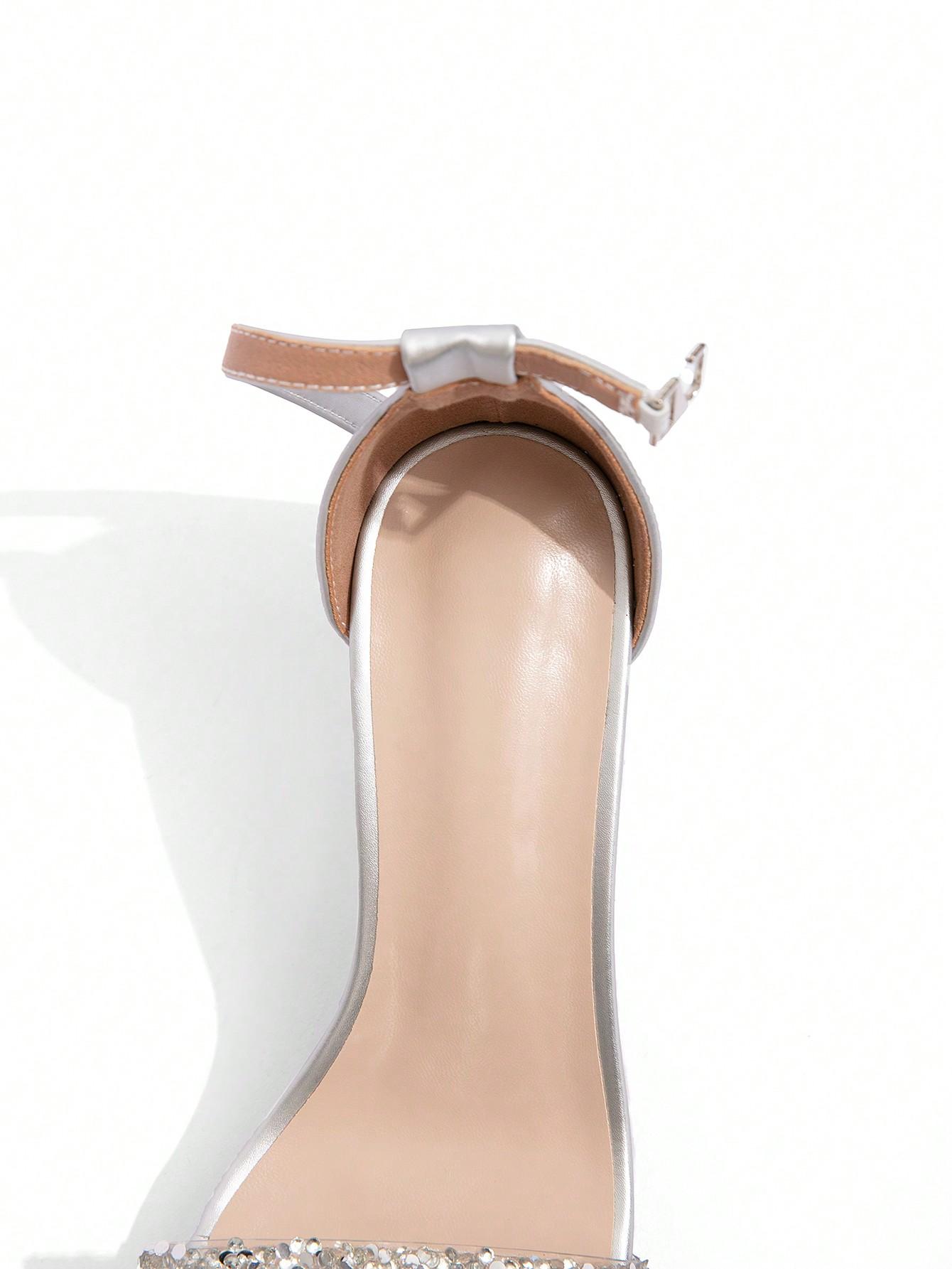 SHEIN SREBRNE SANDAŁY OBCAS S06__38