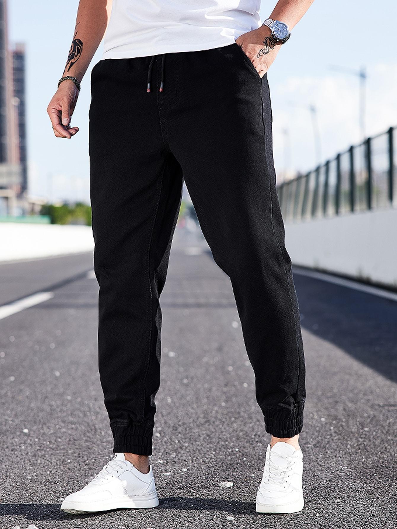 SHEIN CZARNE SPODNIE JEANS S06__M
