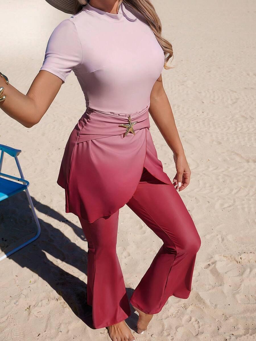 SHEIN DWUCZĘŚCIOWY STRÓJ KĄPIELOWY S09__L