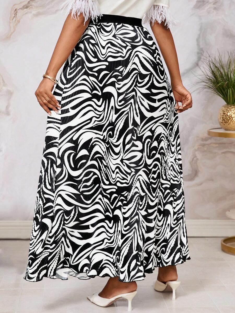 SHEIN MAXI SPÓDNICA WZÓR S06__L