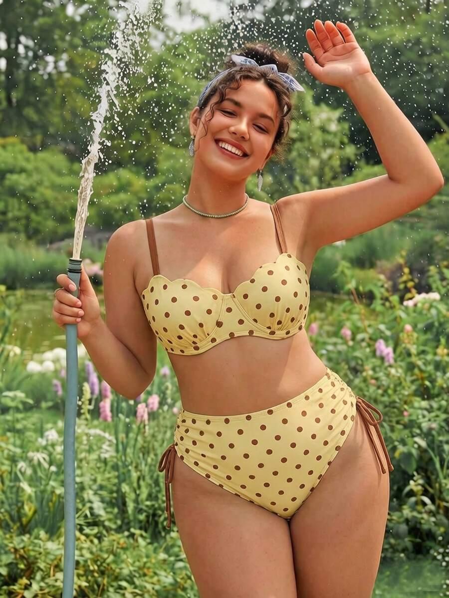 SHEIN DWUCZĘŚCIOWY STRÓJ KĄPIELOWY S09__48