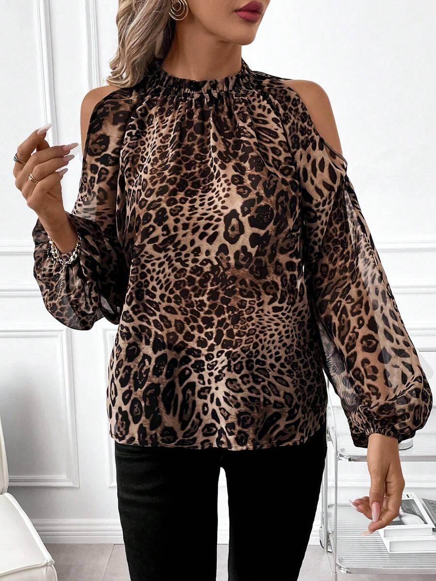 SHEIN BLUZKA ANIMAL PRINT S06__M