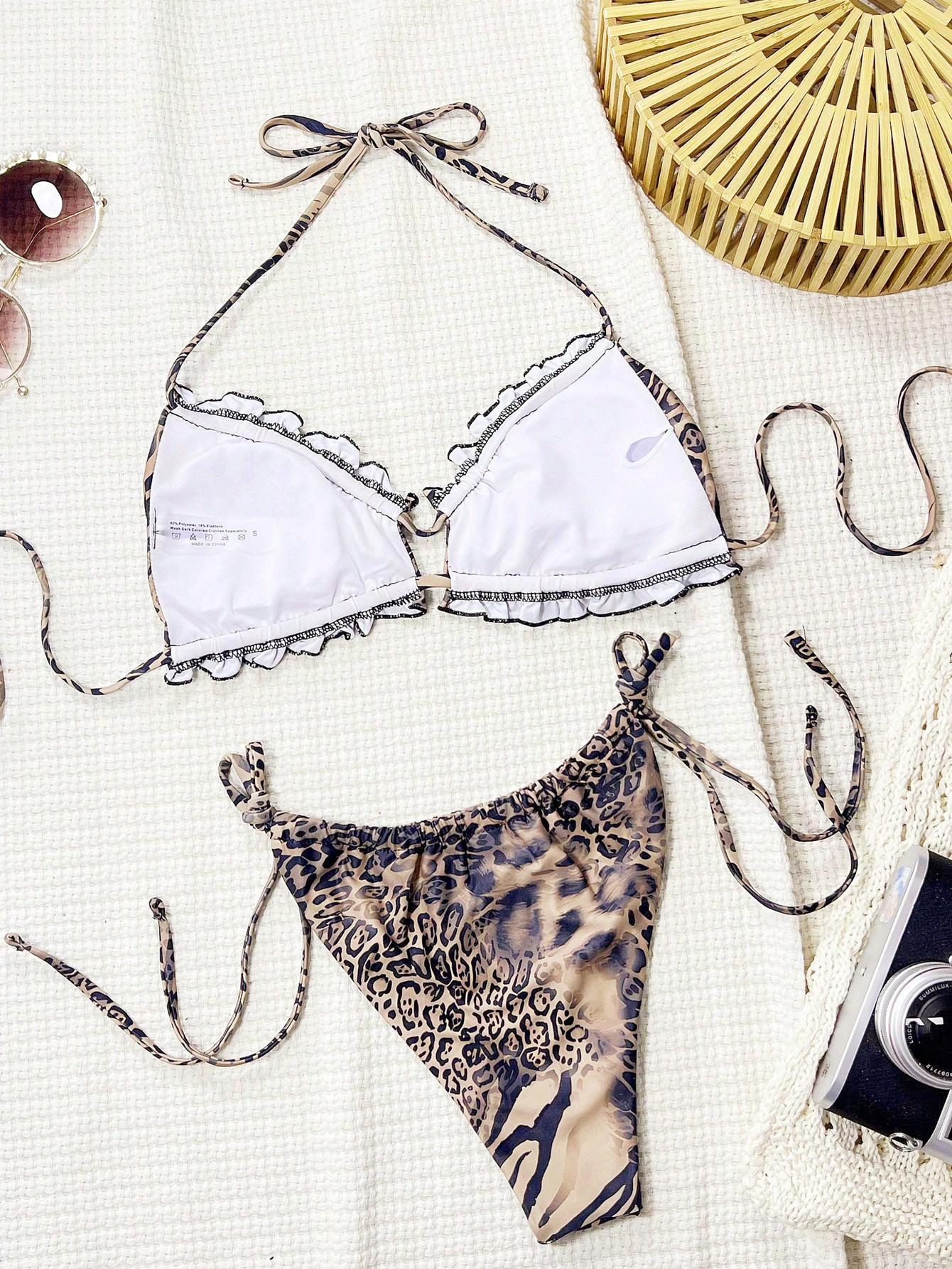 SHEIN STRÓJ KĄPIELOWY DWUCZĘŚCIOWY PRINT S09__M