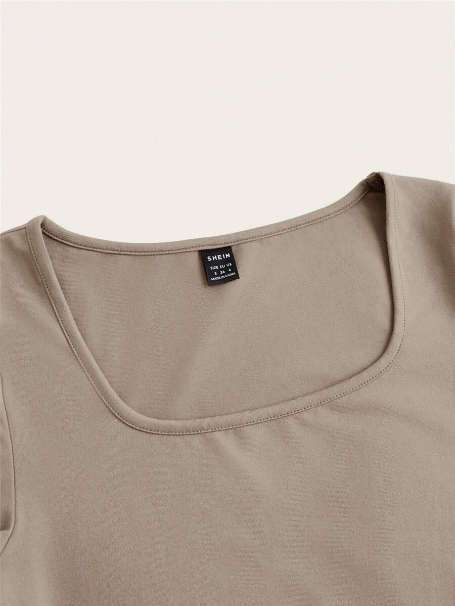 SHEIN KLASYCZNY GŁADKI TOP 2-PACK PK01__S