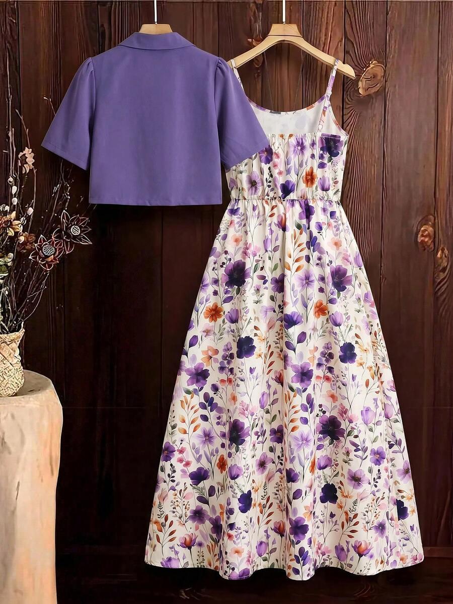 SHEIN FIOLETOWA BLUZKA GUZIKI S06__M
