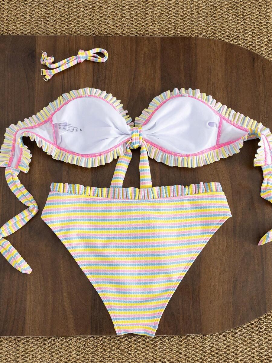 SHEIN DWUCZĘŚCIOWY STRÓJ KĄPIELOWY S09__M