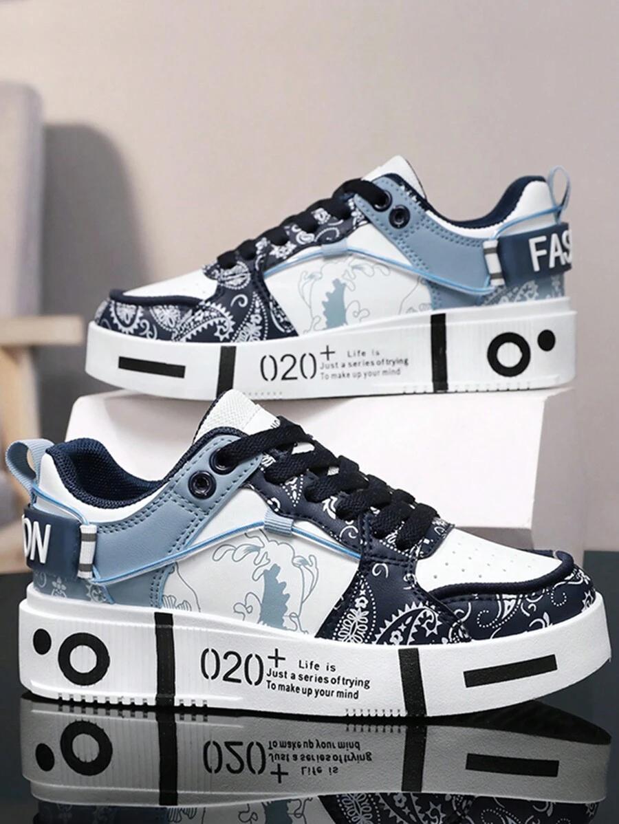 SHEIN WZORZYSTE SZNUROWANE BUTY SPORTOWE S06__36