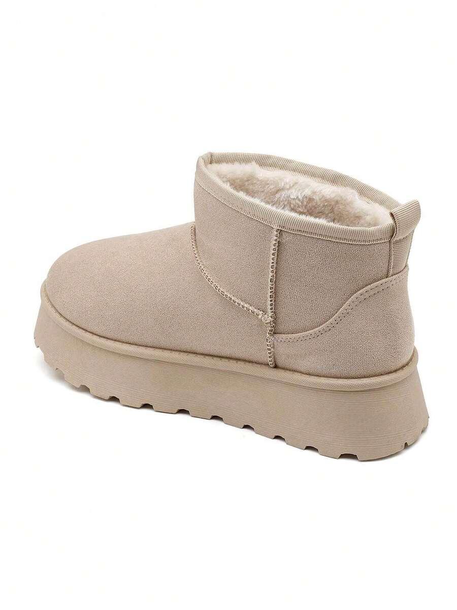 SHEIN BEŻOWE ŚNIEGOWCE PLATFORMA W01__39