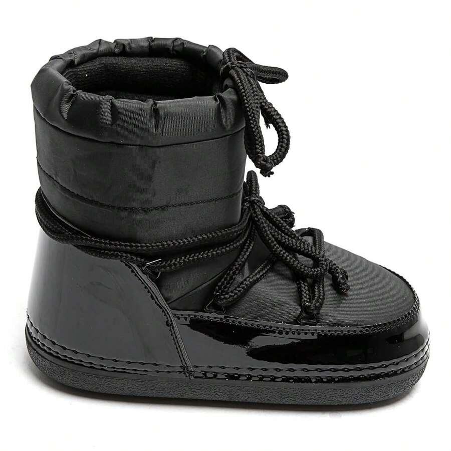 SHEIN CZARNE SZNUROWANE ŚNIEGOWCE W01__39-40