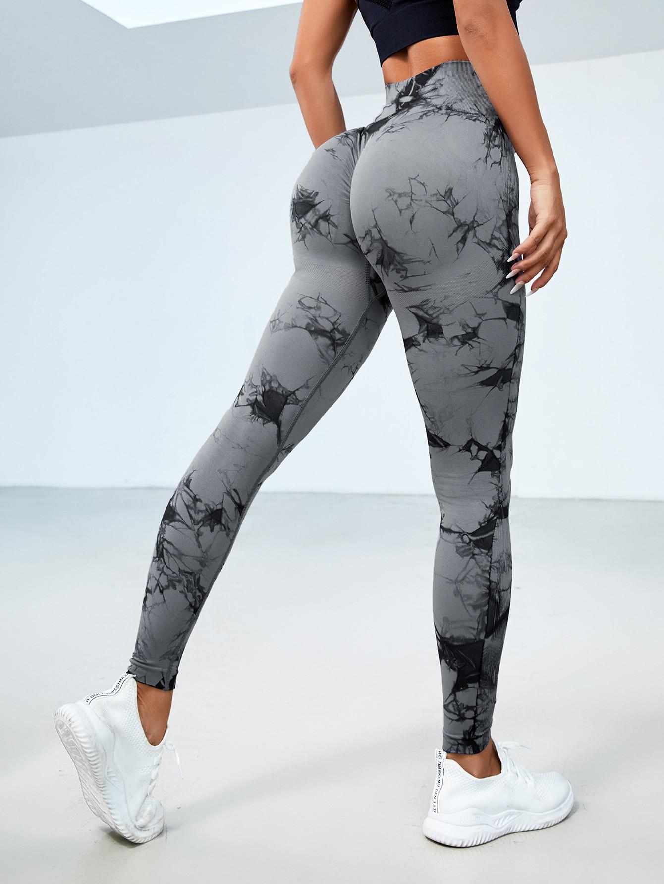 SHEIN SZARE LEGGINSY WYSOKI STAN S06__XS