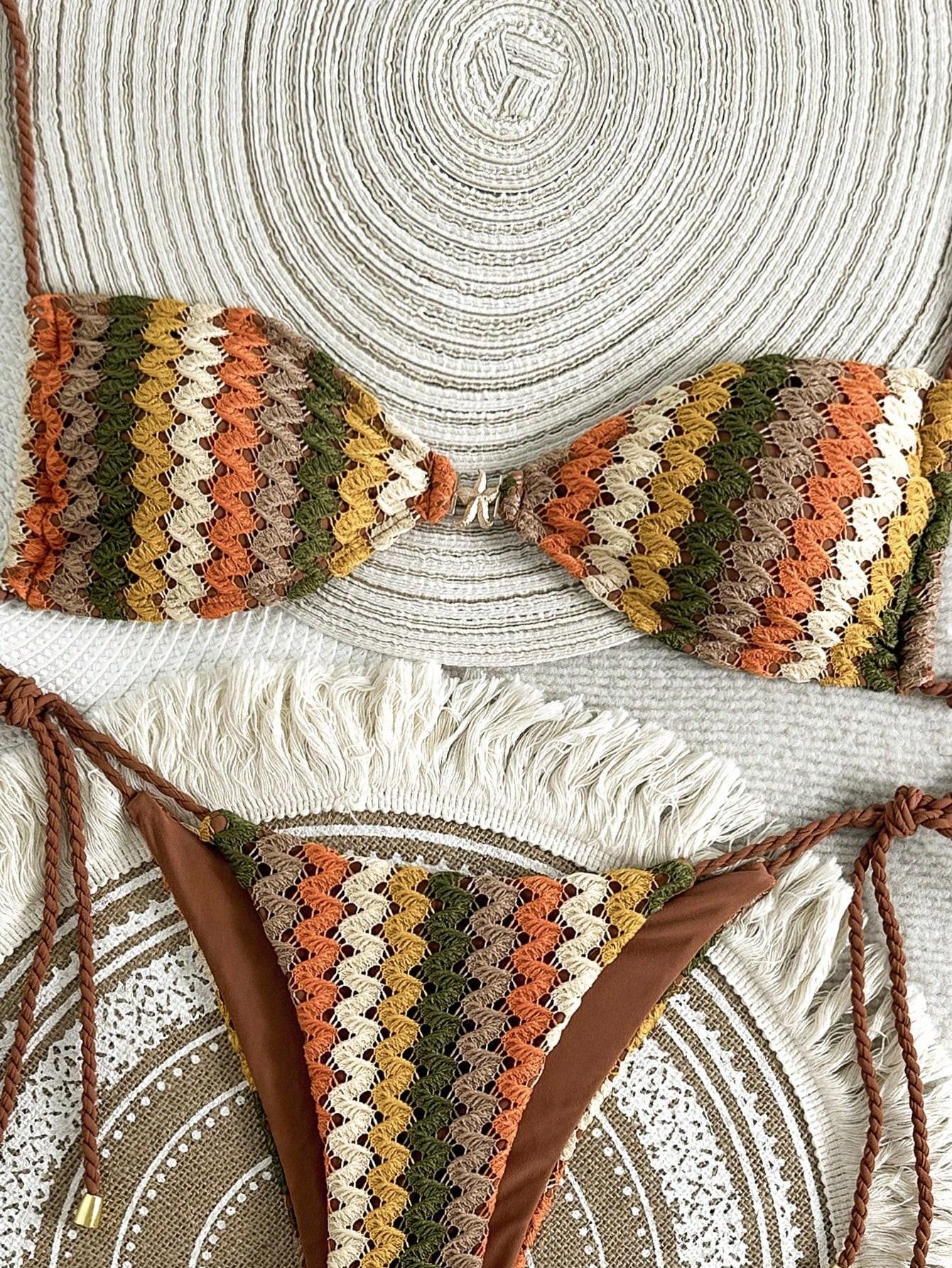 SHEIN DWUCZĘŚCIOWY STRÓJ KĄPIELOWY S09__S