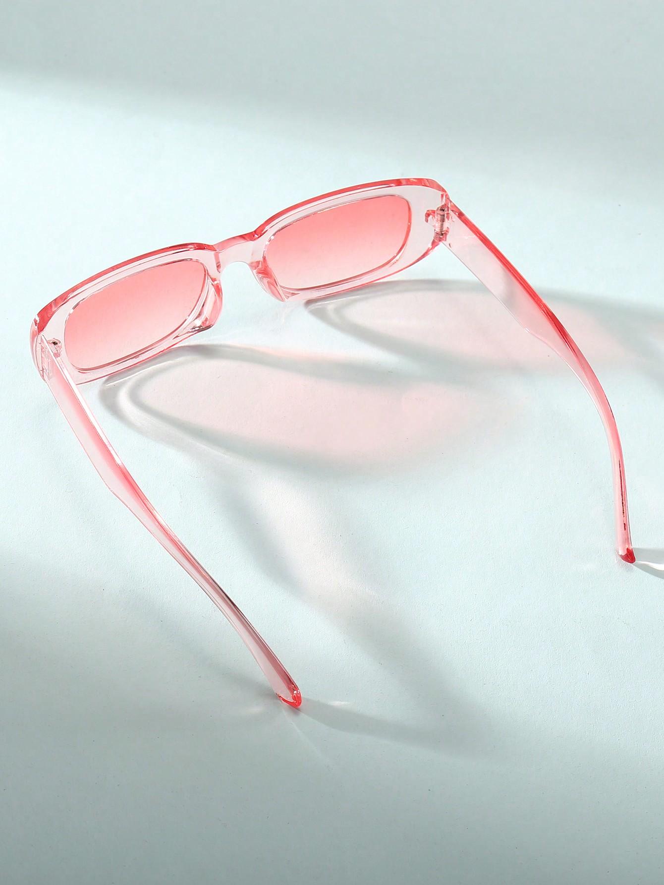 SHEIN RÓŻOWE OKULARY PRZECIWSŁONECZNE S07