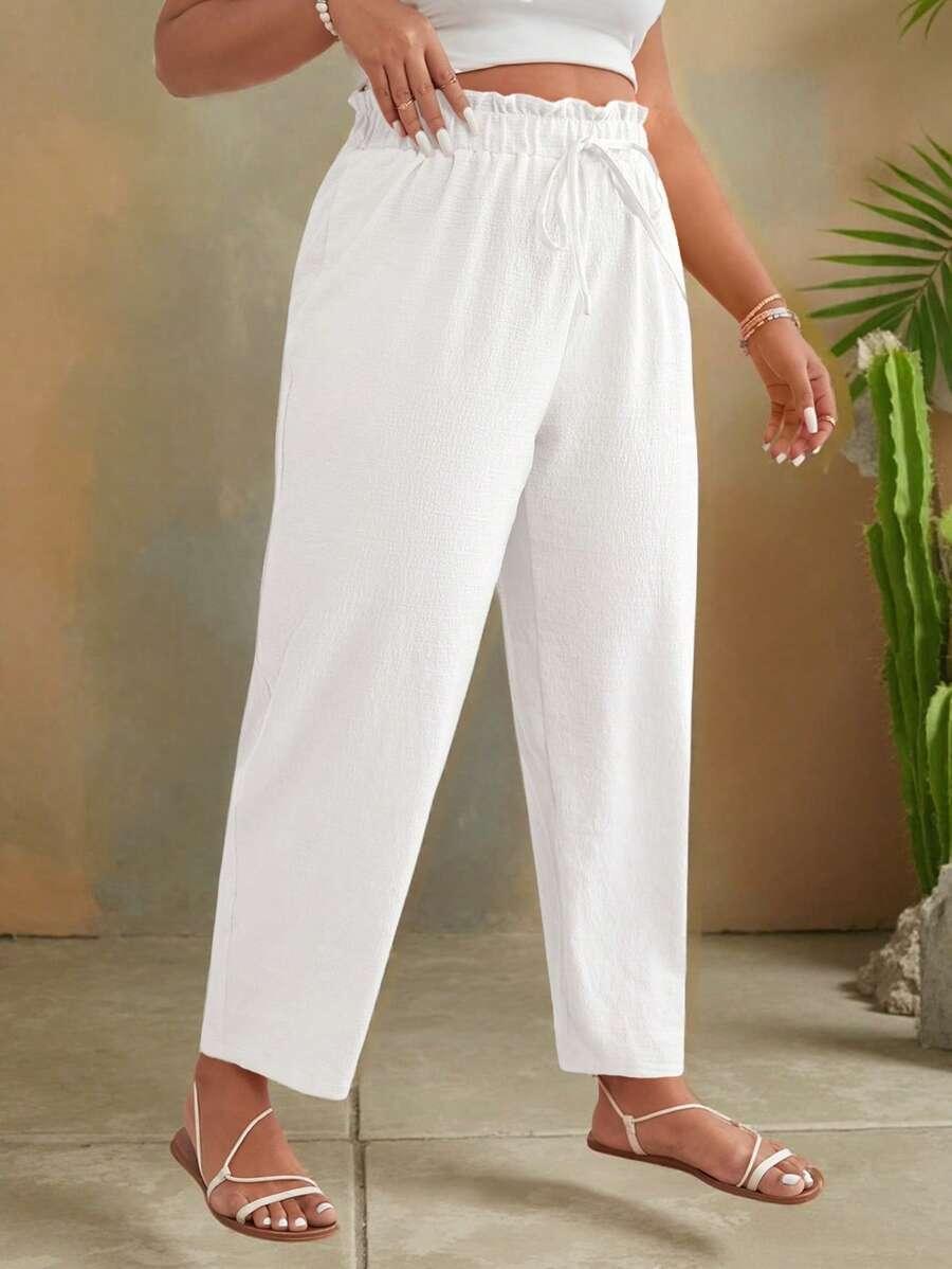 TRAVACHIC BIAŁE SPODNIE CASUAL S06__46