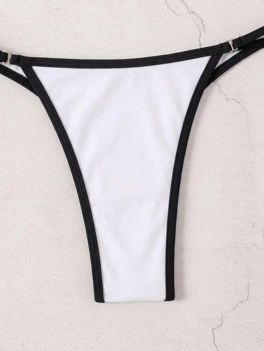 SHEIN DWUCZĘŚCIOWY STRÓJ KĄPIELOWY S09__L