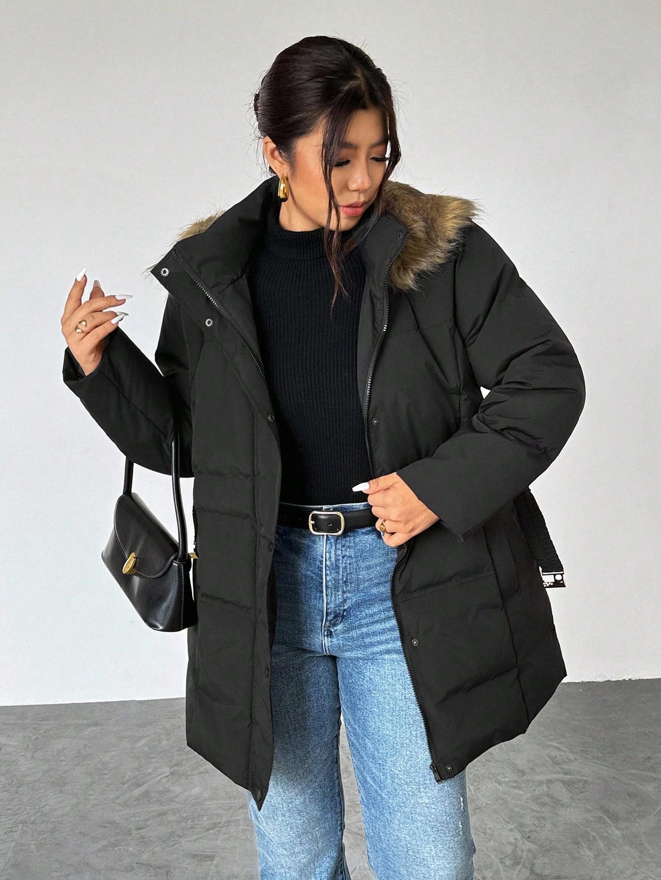 SHEIN CZARNA KURTKA KAPTUR W01__48