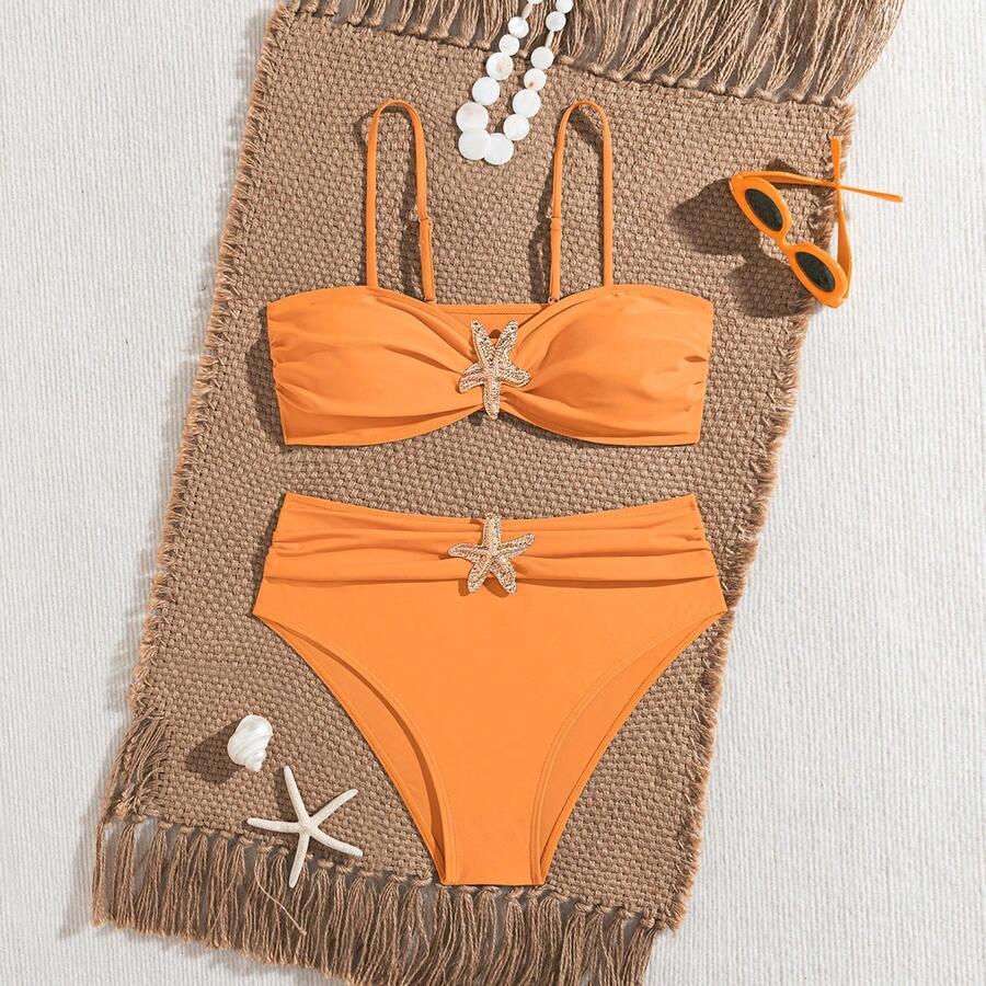 SHEIN DWUCZĘŚCIOWY STRÓJ KĄPIELOWY S09__L