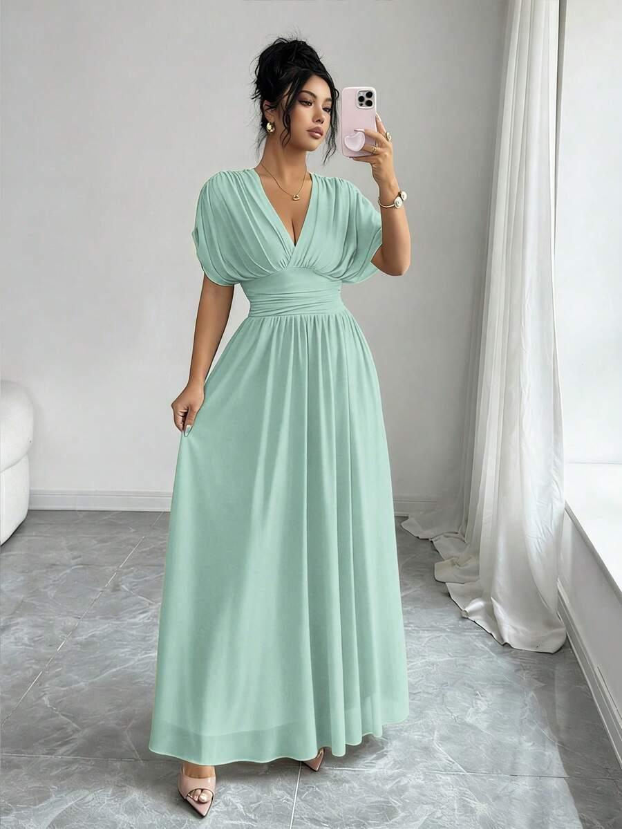 SHEIN ZIELONA MAXI SUKIENKA S06__M