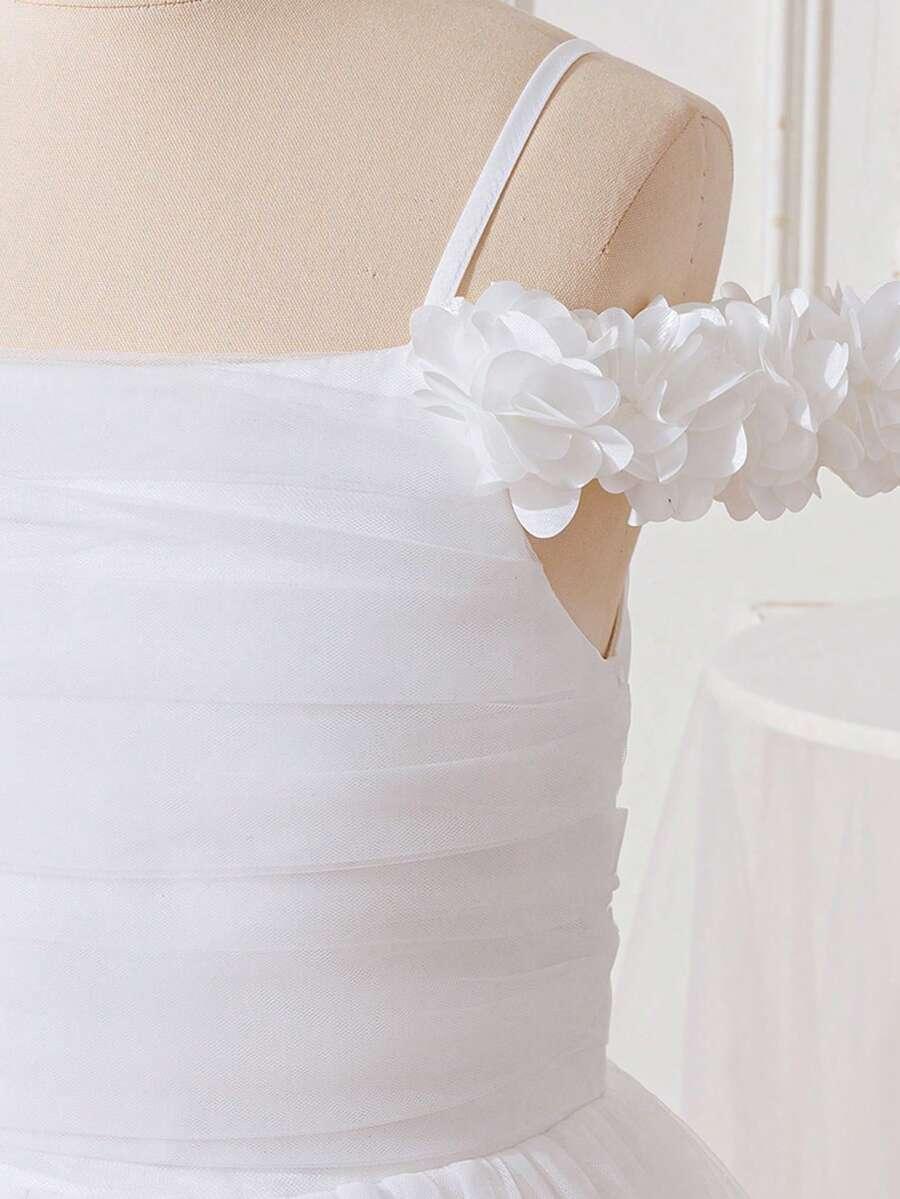 SHEIN BIAŁA MAXI SUKIENKA S06__122/128