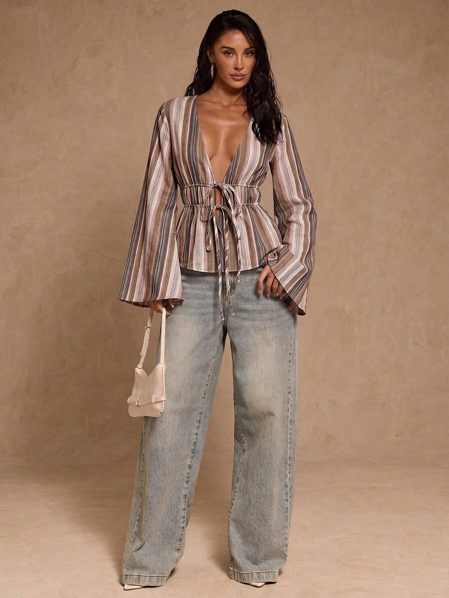 SHEIN BLUZKA W PASKI S06__S