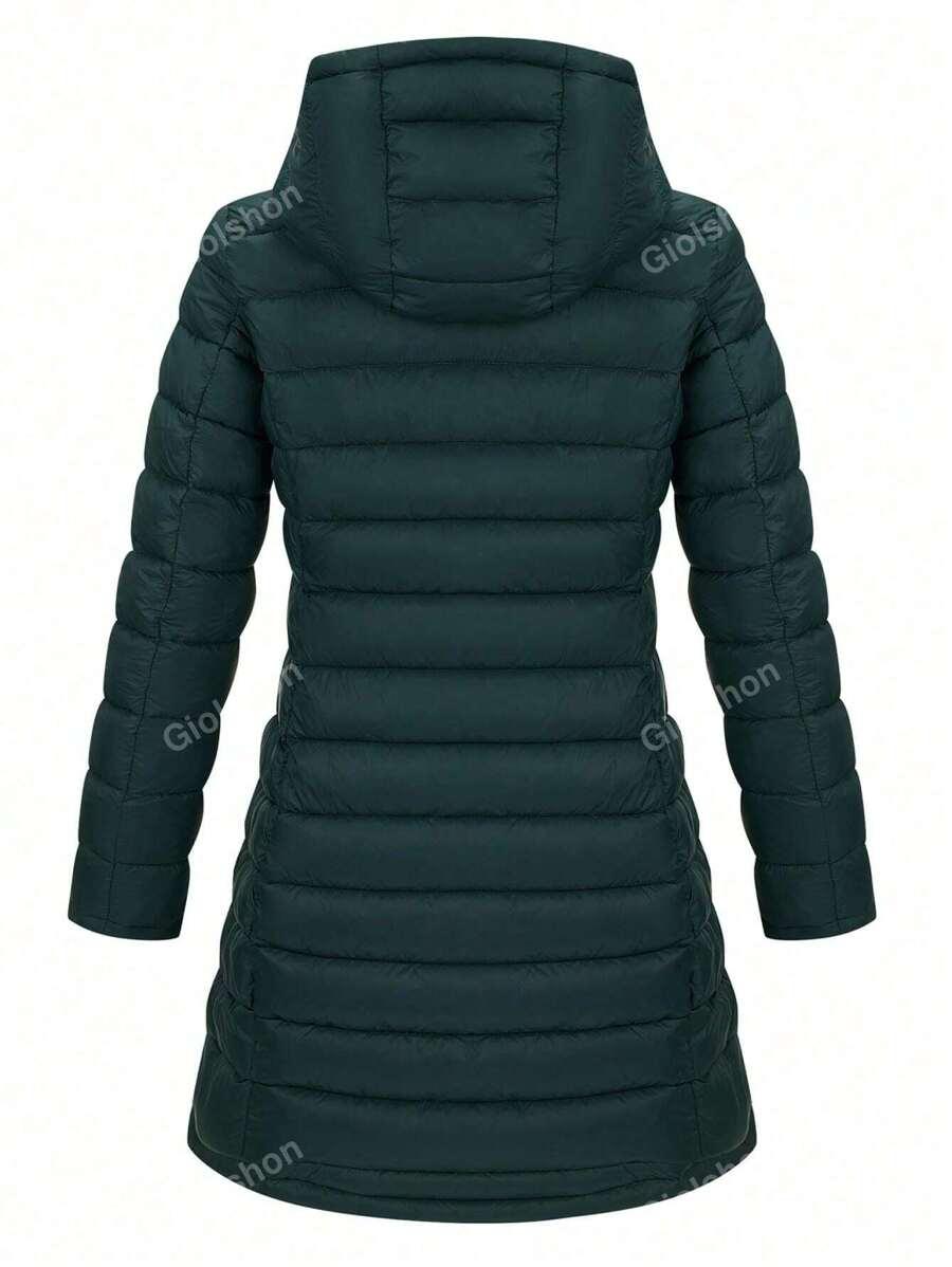 SHEIN DWUSTRONNA ZIELONA KURTKA Z KAPTUREM W01__S