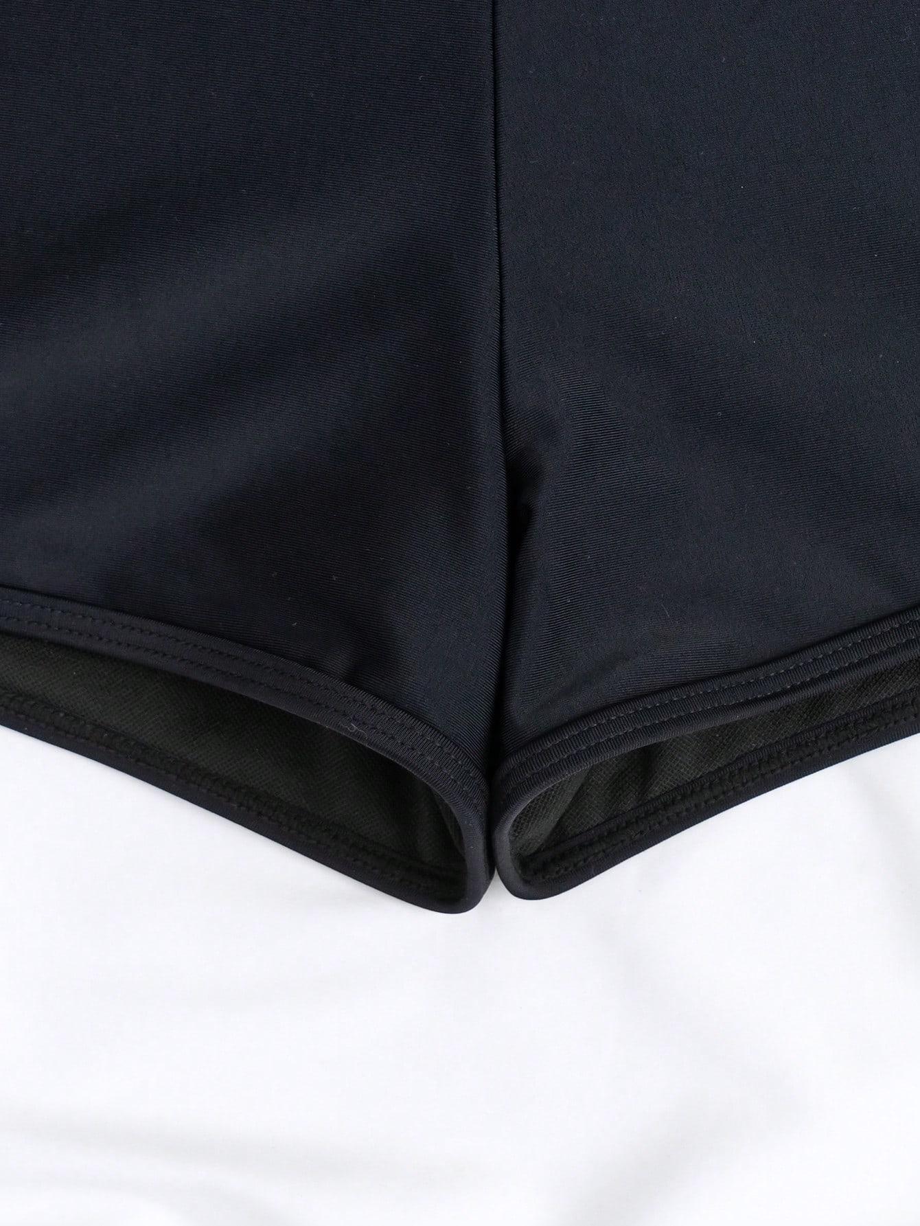 SHEIN CZARNY DÓŁ OD BIKINI S06__L
