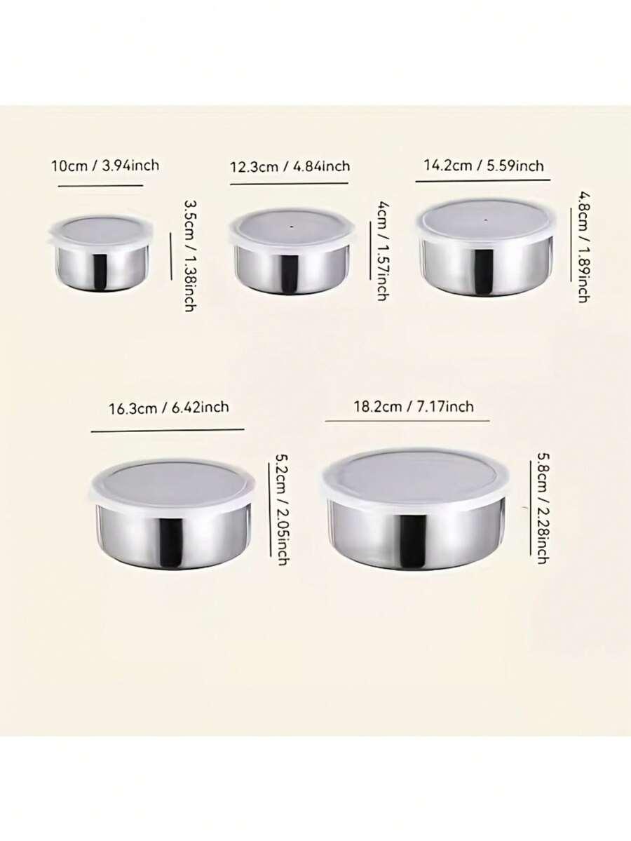 SHEIN POJEMNIK DO PRZECHOWYWANIA ŻYWNOŚCI 5-PACK S07__