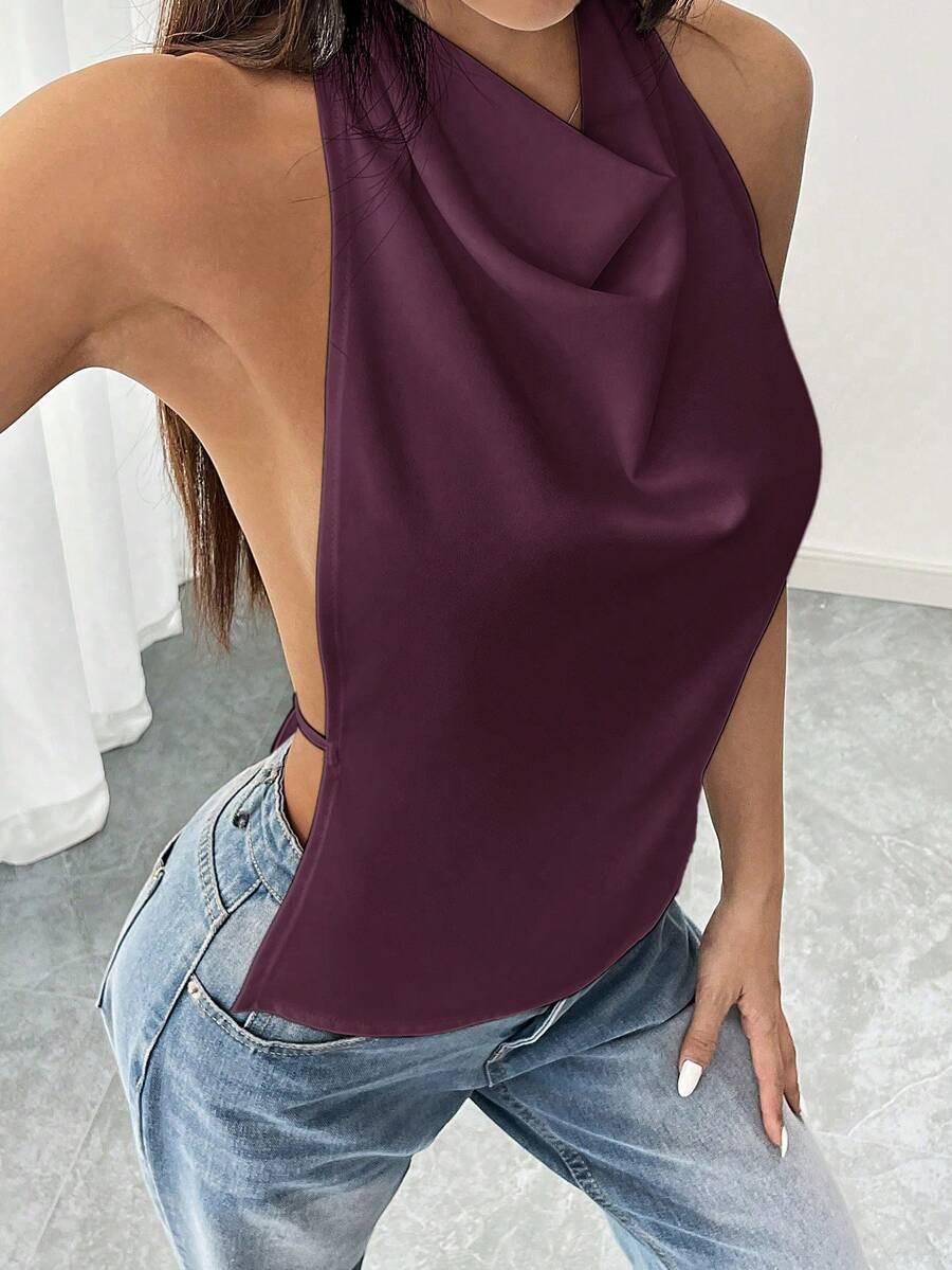 FLIRLA TOP ODKRYTE PLECY S06__XXS
