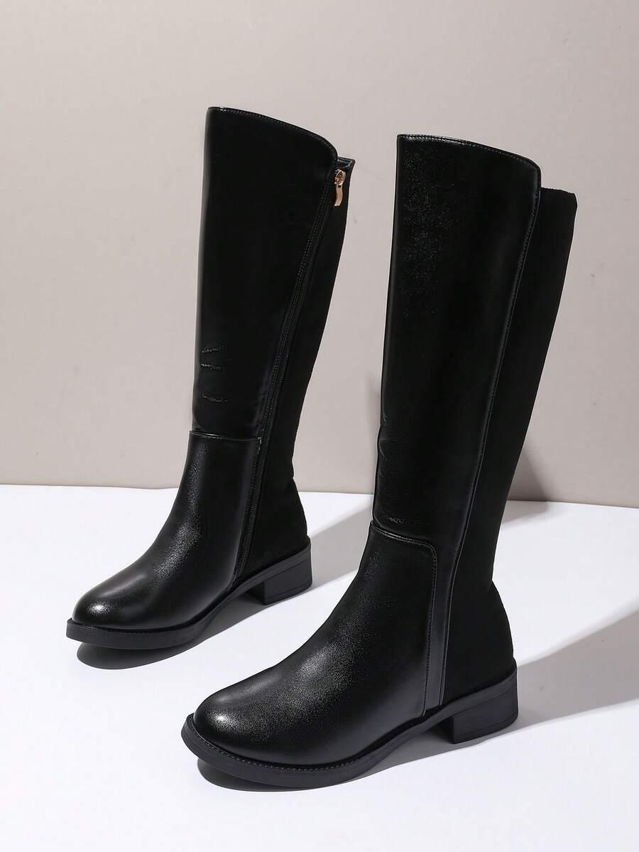 SHEIN CZARNE KOZAKI IMITACJA SKÓRY W01__41