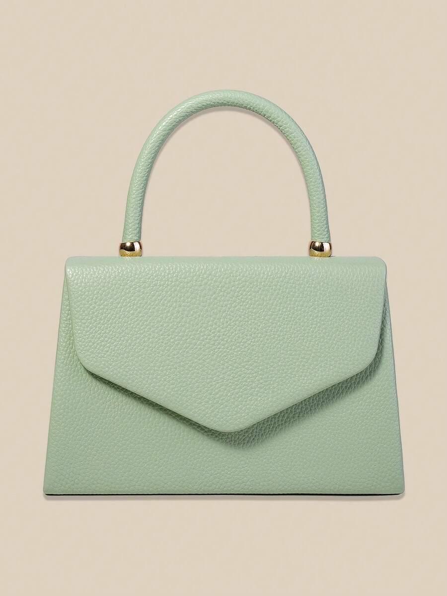 SHEIN ZIELONA TOREBKA IMITACJA SKÓRY S07__22,5X14,5