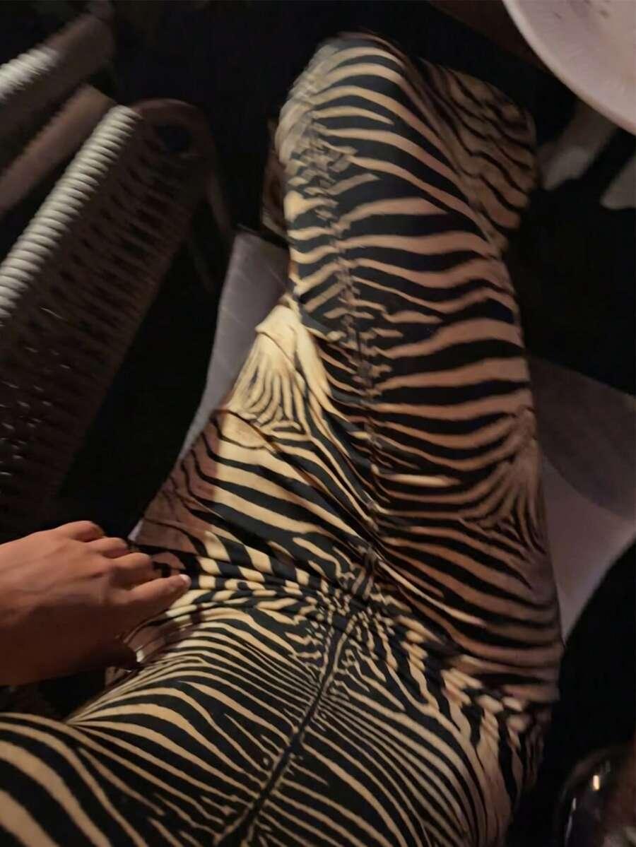 SHEIN MAXI SUKIENKA ANIMAL PRINT S06__M