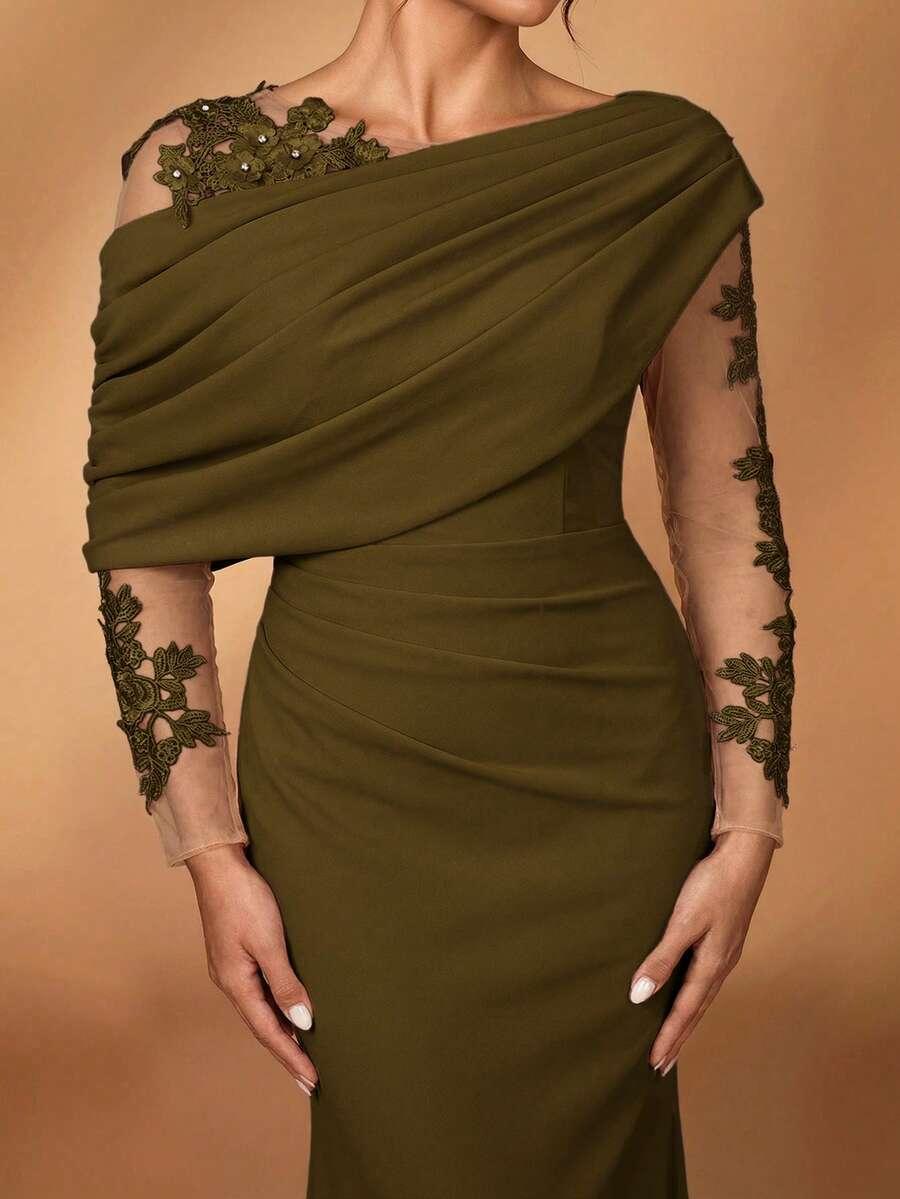 SERIN ZIELONA MAXI SUKIENKA S06__M