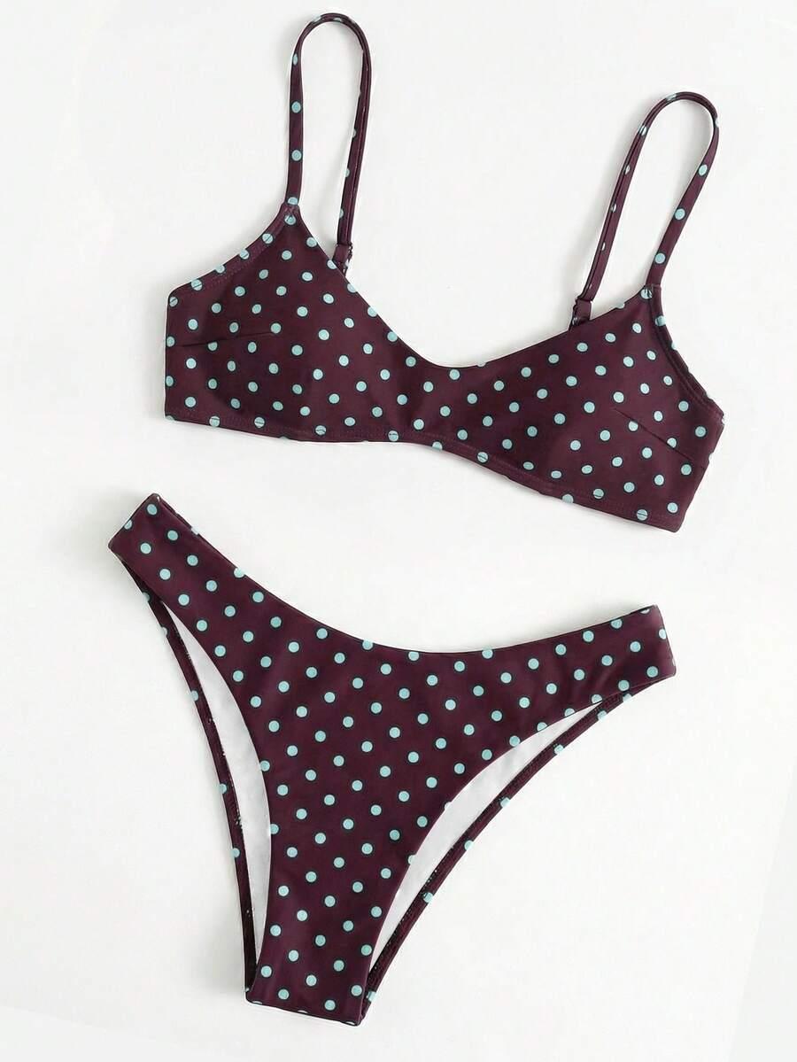 SHEIN DWUCZĘŚCIOWY STRÓJ KĄPIELOWY WZÓR S09__L