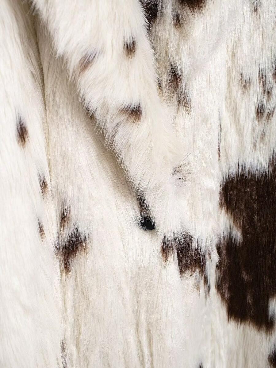 SHEIN SZTUCZNE FUTRO ANIMAL PRINT W01__M