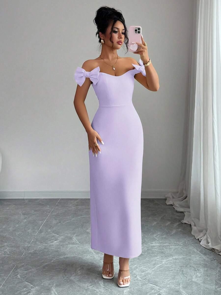ELENZGA FIOLETOWA MAXI SUKIENKA KOKARDY S06__XL